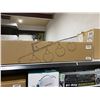 Image 2 : HAHZT Black and Gold Bathroom Vanity Light 5-Lights Bathroom Light Fixtures Over Mirror with Clear G