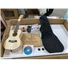 Image 2 : Barcelona Solid Top Ash Wood Soprano Ukulele Bundle with Gig Bag, Tuner, Stand, Strap, Austin Bazaar