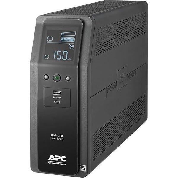 APC by Schneider Electric UPS, 1500VA Sine Wave UPS Battery Backup & Surge Protector, BR1500MS2 Back