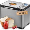 Image 1 : KBS 2LB Bread Maker, 19-in-1 Automatic Bread Machine Stainless Steel with Ceramic Pan,15H Timer&1H K