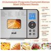 Image 2 : KBS 2LB Bread Maker, 19-in-1 Automatic Bread Machine Stainless Steel with Ceramic Pan,15H Timer&1H K