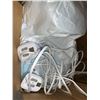 Image 3 : Brookstone 10 Heat Settings Cozy Quilted Heated Mattress Pad with Dual Controllers Size Queen, White