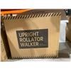 Image 2 : ELENKER Upright Walker, Stand Up Rollator Walker with Padded Seat and Backrest, Lightweight, Compact