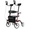 Image 1 : Elenker Upright Rollator Walker-Red (26in x 18.3in x 10.6in)