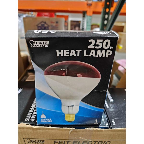 Lot of 11 Feit Electric 250W Heat Lamps