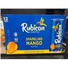 Image 1 : Rubicon Exotic Sparkling Mango Beverage (12 x 355ml)