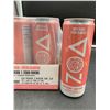 Image 2 : Zoa White Peach Zero Sugar Energy Drinks (12 x 355ml)