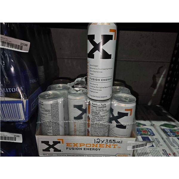 Exponent – Eclipse Fusion Energy Drink | Pack of 12, 355mL Cans | Refreshing Orange + Tange