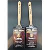 Image 2 : SIMMS Pro Max Hand Crafted Angular-Firm Blend Paint Brush 75mm-3" - Lot of 2
