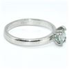 Image 2 : Silver Moissanite(0.65ct) Rhodium Plated Ring (~Size 7) (~weight 2.3g)