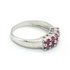 Image 2 : Silver Ruby(1.8ct) Rhodium Plated Ring (~Size 7) (~weight 3.25g)