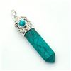 Image 2 : Silver Gem Stone(28.5ct) Hand Made Pendant (~weight 7.8g)