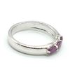 Image 2 : Silver Ruby(0.9ct) Rhodium Plated Ring (~Size 7) (~weight 2.75g)