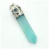 Image 2 : Silver Chalcedony(27.5ct) Hand Made Pendant (~weight 8.4g)
