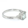 Image 2 : Silver Moissanite(0.6ct) Rhodium Plated Ring (~Size 7) (~weight 2.15g)
