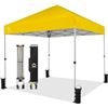 Image 1 : CROWN SHADES 8x8 Pop Up Canopy - Beach Tent with One Push Setup - Easy Outdoor Sun Shade for Events,
