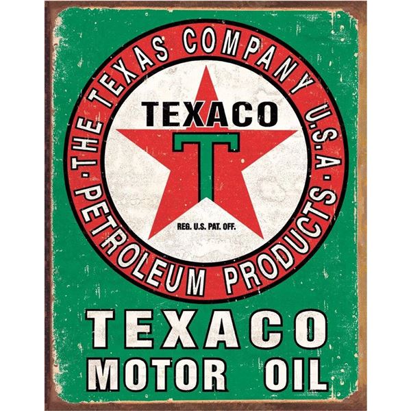 Texaco Oil Weathered