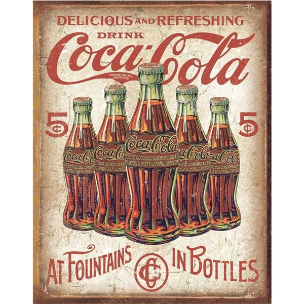 COKE - 5 Bottles Retro
