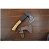 Image 1 : Hand Forged Hand Axe w/ Leather Sheath