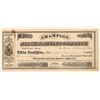Image 1 : Champion Silver Mining Co. Stock Certificate, c1877 RARE [191417]