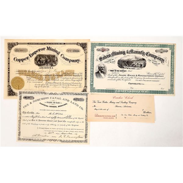 Arizona Mining Stock Trio [191252]