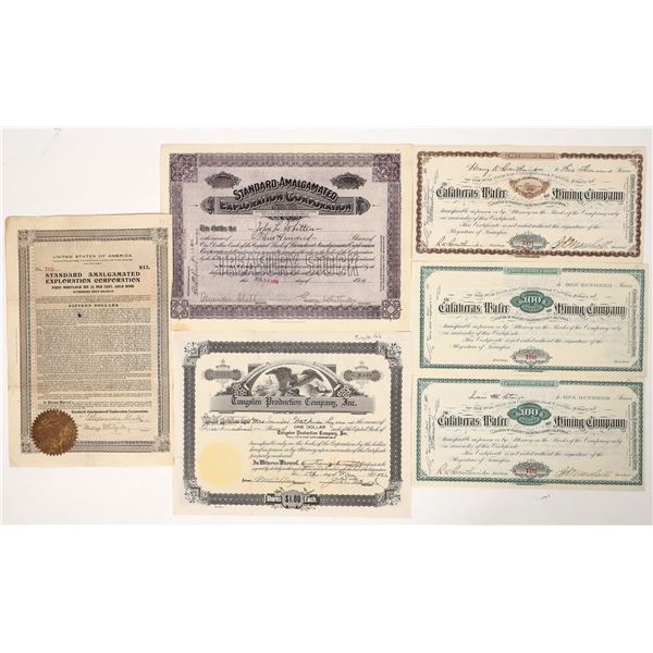 Calaveras Mining Stocks, 6, 1882-1926 [192476]