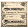 Image 1 : Wade Mining Company Stock Certificates (2) [192716]
