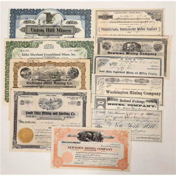 Nevada County Mining Stocks, 1880-1925 [191900]