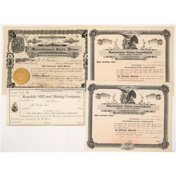 Nevada County Mining Stocks Group [191373]