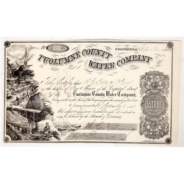 Tuolumne County . Stock for Ambrose Hooker, 1860 [193217]