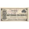 Image 1 : Trinity Hydraulic Gold Mining Stock, 1879, Rare [192046]