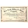 Image 1 : Saw-Tooth Milling & Mining Stock, 1885, Rare [192035]