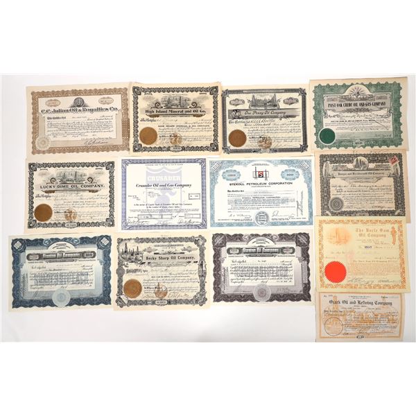Oklahoma & Texas Oil Stocks, 14, 1901-68 [192799]