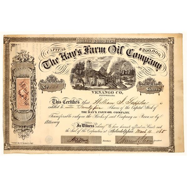 Hay's Farm Oil Company Stock [191392]
