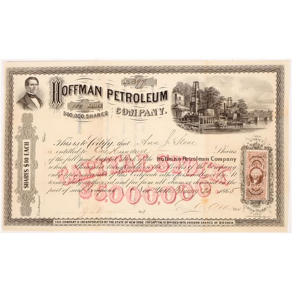 Hoffman Petroleum Stock, 1865 [191474]