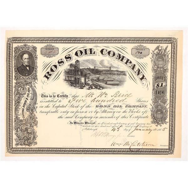 Ross Oil Stock, 1865 [191635]