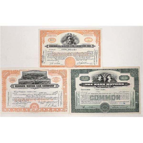 Auto Stocks Trio, 1930-1952 [191861]