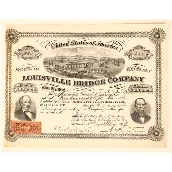 Louisville Bridge Stock, 1869 [190984]