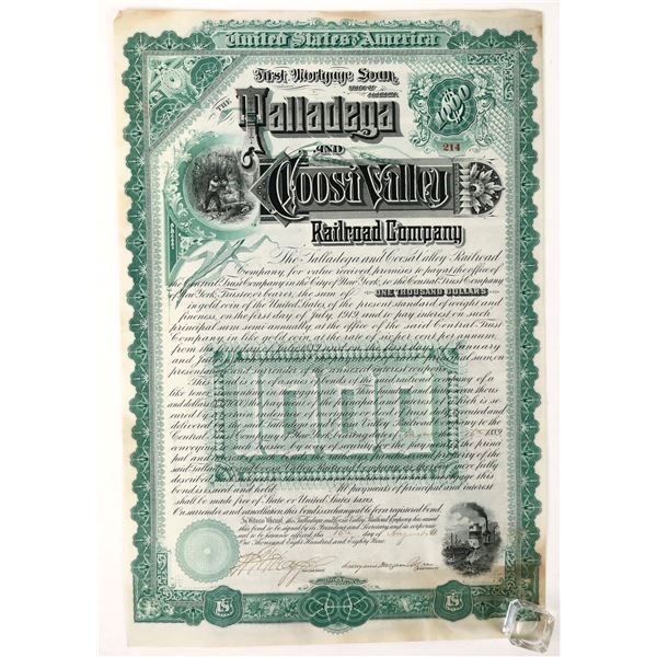 Talladega & Coosa Valley RR Bond, 1889 [187755]