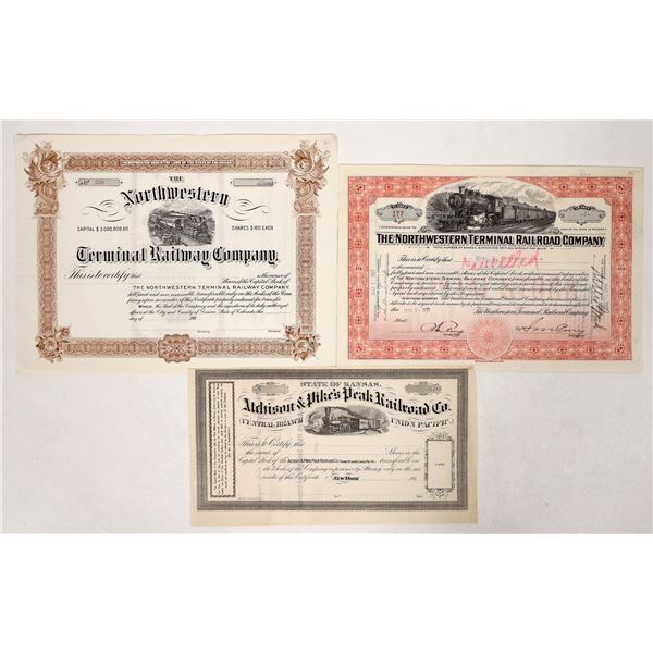 Colorado Railroad Stock Trio [192076]