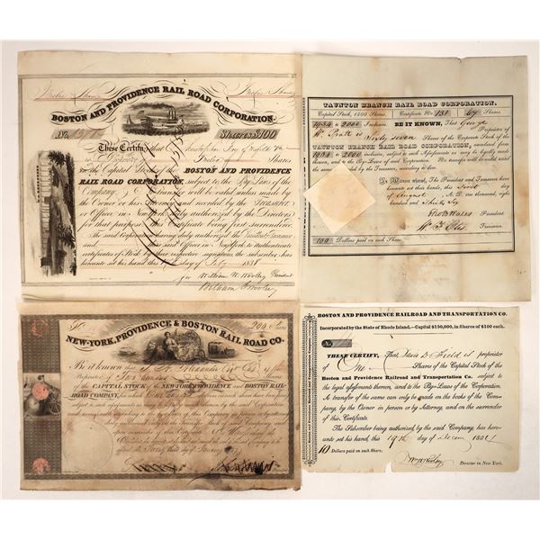 Early Massachusetts Railroad Stocks, 1834-1838 [192655]