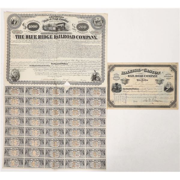 Carolina Rails Stock and Bond [192348]