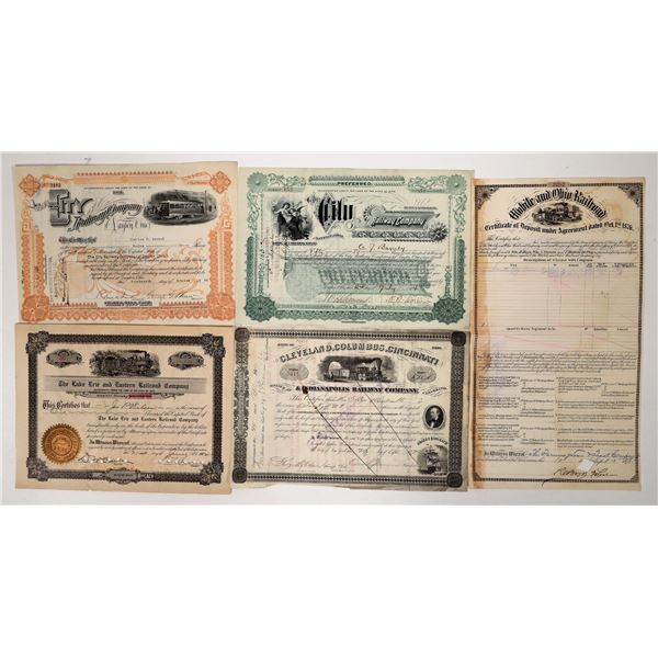 Ohio Railroad Stocks, 4, 1870-1930 [192609]