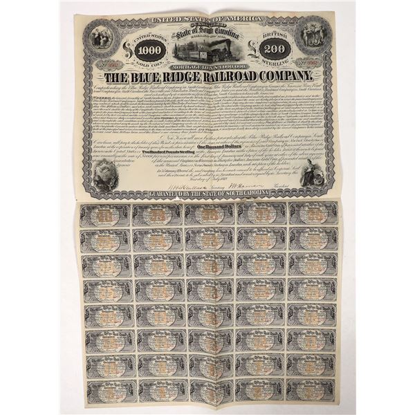 Blue Ridge Railroad Bond, 1869 [191493]