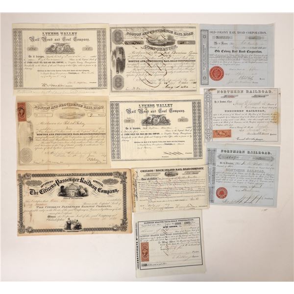 Eastern U.S. Railroad Stocks, 1850-1869 [192650]