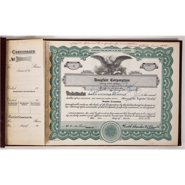 Stock Book for Doug Fairbanks Jr. Production Company [191775]