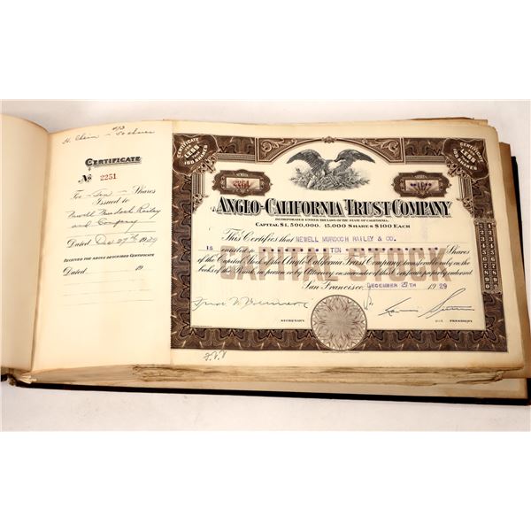 Anglo-California Trust Co. Stock Book, 1929-1932 [192950]