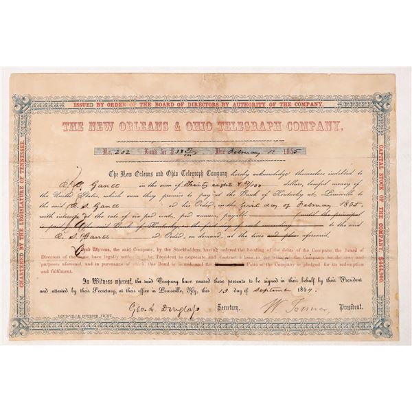 New Orleans & Ohio Telegraph Stock [191481]