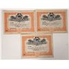 Image 1 : Boston Red Sox  Vintage Stock Certificates (3) [191770]