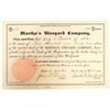 Image 1 : Martha's Vineyard Company Stock Certificate [191380]